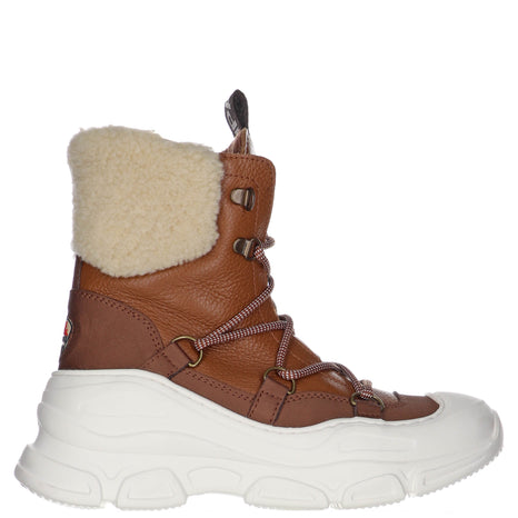 Amazon.com | Inuikii Women's Classic High Sneaker Boots, Beige, Tan, 5  Medium US | Fashion Sneakers